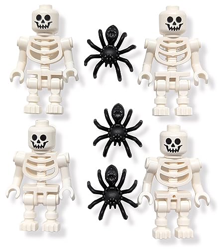 レゴ LEGO Accessories - Spooky Halloween Skeleton Minifigures (Pack of 4) with Extra Spidersレゴ