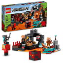 S LEGO Minecraft The Nether Bastion Set, 21185 Battle Action Toy with Mob, Piglin Brute & Strider Figures, for Kids, Boys and Girls Age 8 PlusS