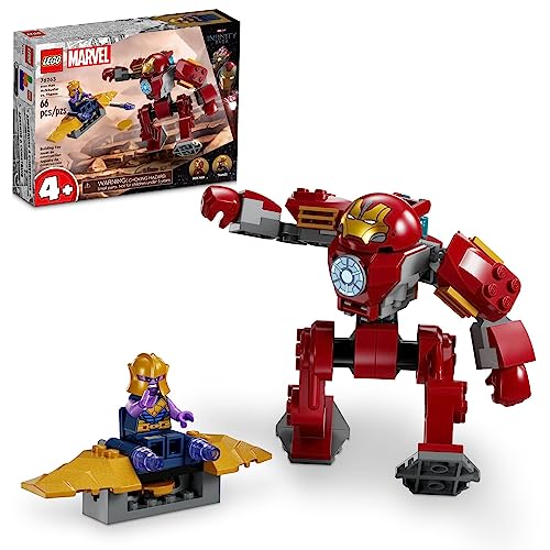 レゴ LEGO Marvel Iron Man Hulkbuster vs. Thanos 76263 Building Toy Set with Thanos and Iron Man Figures, Hulkbuster Toy with Posable Mech for Super Hero Battle Action, Fun Marvel Toy for Kids Ages 4 and Upレゴ