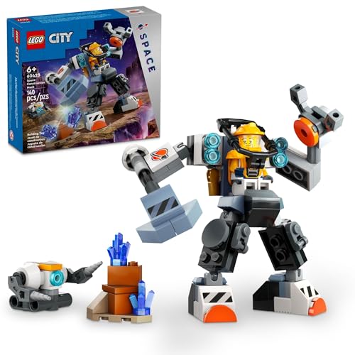 レゴ LEGO City Space Construction Mech Suit Building Set, Fun Space Toy for Kids Ages 6 and Up, Space Gift Idea for Boys and Girls Who Love Imaginative Play, Includes Pilot Minifigure and Robot Toy, 60428レゴ