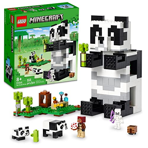 レゴ LEGO Minecraft The Panda Haven, Movable Toy House with Baby Pandas Animal Figures, Gaming Toys for Kids, Gift Idea for Boys and Girls Ages 8 Plus, 21245レゴ