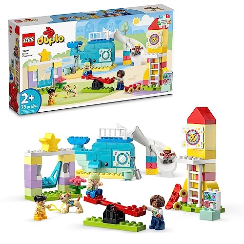 レゴ LEGO DUPLO Town Dream Playground 10991 Building Toy Set for Toddlers, Boys and Girls, Hands-on STEM Learning About Letters and Numbers Through Imaginative Playレゴ
