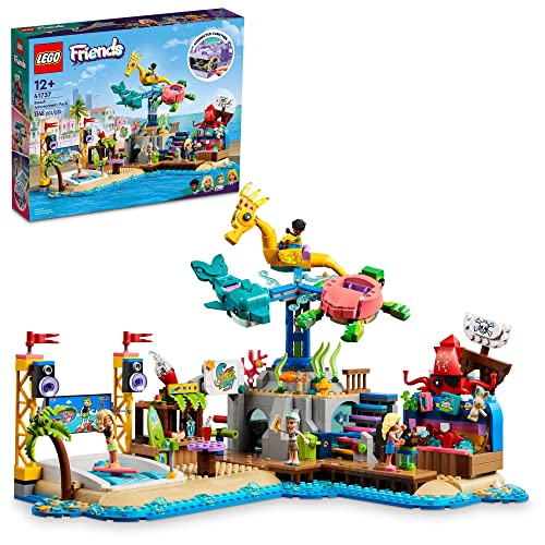 レゴ LEGO Friends Beach Amusement Park 41737 Building Toy Set, A Technical Project for Older Kids Ages 12+, with Spinning Carousel, Wave Machine and Shooting Gallery Gameレゴ