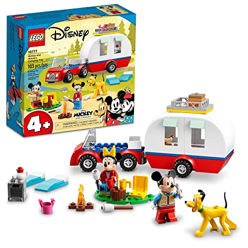 レゴ LEGO Disney Mickey Mouse and Minnie Mouse's Camping Trip 10777 Building Toy with Camper Van, Car & Pluto Figure, for Kids 4 Plus Years Oldレゴ