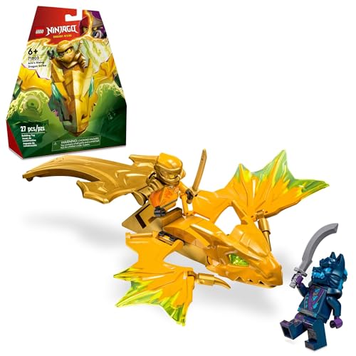 レゴ LEGO NINJAGO Arin’s Rising Dragon Strike Toy, Ninja Action Figure Playset with Arin Minifigure, Building Ninja Battle Toy Set for Kids, Gift Idea for Boys and Girls Aged 6 Years Old and Up, 71803レゴ