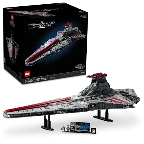 レゴ LEGO Star Wars Venator-Class Republic Attack Cruiser, Ultimate May The 4th Collectibles, Series Building Set with Captain Rex Minifigure, Star Wars Fan Gift, Stress Relief Clone Wars Activity, 75367レゴ