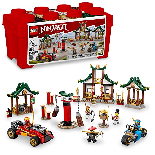 レゴ Lego NINJAGO Creative Ninja Brick Box 71787, Toy Storage, Bricks to Build Dojo, Ninja Car, Motorbike, 6 Minifigures More, Toys for Kids 5 Plusレゴ