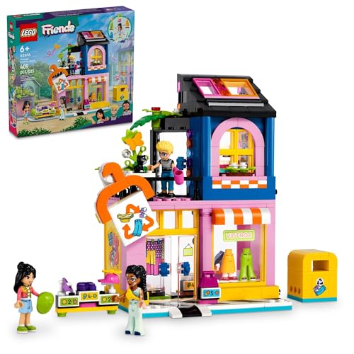 レゴ LEGO Friends Vintage Fashion Store, Social-Emotional Toy, Buildable Model, Role-Play Gift Idea for Kids Aged 6 Years Old and Up, Mini-Doll Characters and Cat Figure, Play Together Toy, 42614レゴ