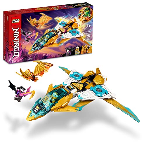 レゴ LEGO NINJAGO Zane's Golden Dragon Jet, 71770 Toy Plane Set, Birthday Gift Idea for Kids, Boys and Girls 7 Plus Years Old with Cole & Zane Minifiguresレゴ