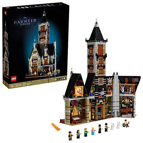 쥴 LEGO 10273 Icons Haunted House Powered Up Ready Building Set for Adults, Ghost Collection, Home D?cor, DIY Creative Activity, Gift Idea쥴