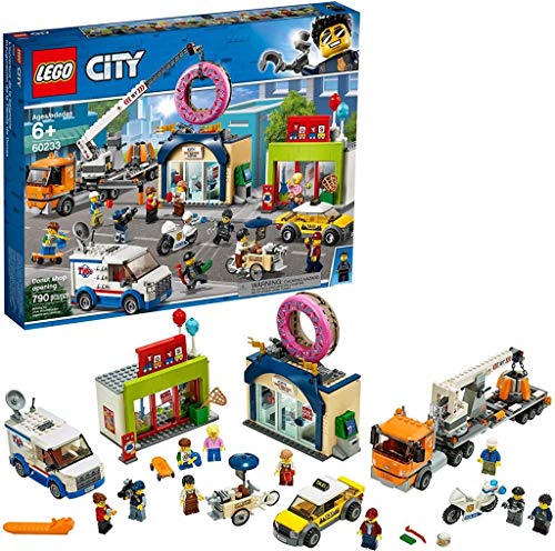レゴ LEGO City Town - Inauguraci?n de la Tienda de D?nuts Set de construcci?n con Tiendas de Juguete y Veh?culos, Novedad 2019 (60233)レゴ