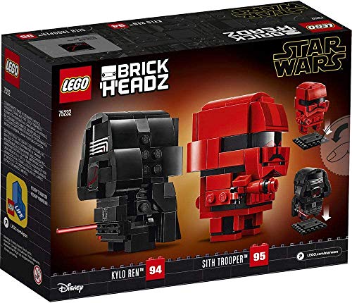 レゴ LEGO BrickHeadz Star Wars Kylo Ren & Sith Trooper 75232 Building Kit for...