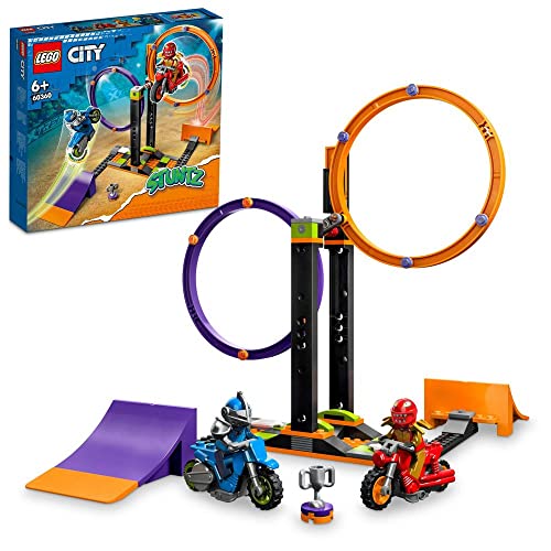レゴ LEGO 60360 City Stuntz The Stunt Challenge: Rotating Circles, Events for 1 or 2 Players with Motorcycle, Toy for Kids, Boys and Girls from 6 Years Oldレゴ