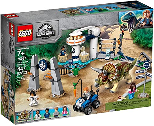 レゴ LEGO Jurassic World - Triceratops Chaos Dinosaur Building Toy Inspired by Jurassic World Movies, New 2019 (75937)レゴ