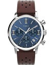 rv ^CbNX Y Timex Men's Marlin 40mm Watch - Brown Strap Blue Dial Stainless Steel Caserv ^CbNX Y