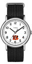 腕時計 タイメックス メンズ Timex Unisex Weekender 38mm Watch - Cincinnati Bengals with Slip-Thru Single Layer Strap腕時計 タイメックス メンズ