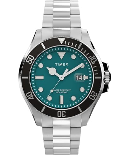 腕時計 タイメックス メンズ Timex Harborside Coast (43mm) Green Dial / Stainless Steel Bracelet TW2V91900腕時計 タイメックス メンズ