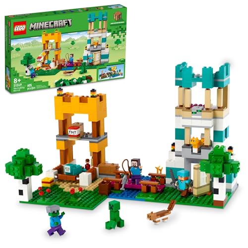 レゴ LEGO Minecraft The Crafting Box 4.0 21249 Building Toy Set, Custom-Build Playset Featuring Classic Bricks, Figures and Game Accessories, Model Guides Spark Creativity for 8 Year Old Kidsレゴ