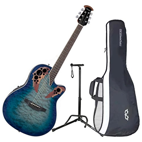 ١ ƥå ľ͢ CE48P-RG BUNDLE Ovation CE48P-RG Celebrity Elite Plus Super Shallow Regal to Natural Acoustic/Electric Guitar with Gig Bag and Guitar Stand١ ƥå ľ͢ CE48P-RG BUNDLE