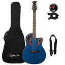 オベーション アコースティックギター 海外直輸入 CE44P-8TQ Ovation CE44P-8TQ Trans Blue Quilt Maple Acou...