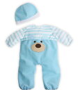 ジェーシートイズ 赤ちゃん おままごと ベビー人形 JC Toys Blue Bear Themed Romper with Pacifier for Doll...