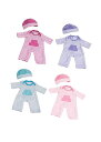 ジェーシートイズ 赤ちゃん おままごと ベビー人形 JC Toys | 4 Assorted Baby Doll Rompers and Hats | Pink...