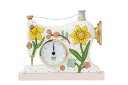 エネスコ Enesco 置物 インテリア 海外モデル アメリカ Enesco Allen Designs Sew Happy Flower Desk Clock...