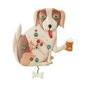 エネスコ Enesco 置物 インテリア 海外モデル アメリカ Enesco Allen Designs No Bones Dog Clock, 12.6 In...