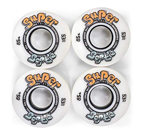 ウィール タイヤ スケボー スケートボード 海外モデル Enuff Skateboards Super Softie Wheels Wheels, Adult Unisex, White (White), 55 mmウィール タイヤ スケボー スケートボード 海外モデル