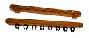 海外輸入品 ビリヤード LANTE LIFE Billiard Wooden Cue Rack for 8 Pool Sticks, Wall Mount Ha...