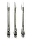 海外輸入品 ダーツ シャフト ABC Darts Unisex - Adult Aluminium Shaft Dart Shafts Set, Silver,...