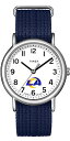 腕時計 タイメックス レディース Timex Unisex Weekender 38mm Watch - Los Angeles Rams with Slip-Thru Single Layer Strap腕時計 タイメックス レディース