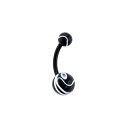 ボディキャンディー ボディピアス アメリカ 日本未発売 ウォレット Body Candy Bioplast Black and White Marble Acr...