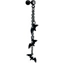 ボディキャンディー ボディピアス アメリカ 日本未発売 ウォレット Body Candy 16G Womens Black Plated Steel Bats ...