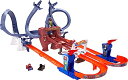 ホットウィール マテル ミニカー ホットウイール Hot Wheels RacerVerse Toy Car Track Set, Spider-Man’s W...
