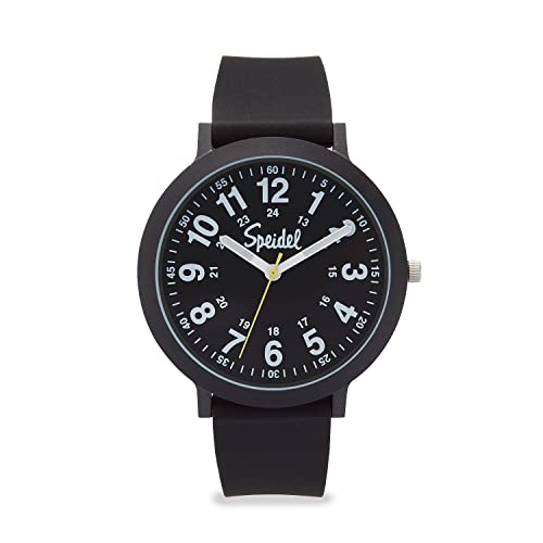 腕時計 シュパイデル アメリカ ドイツ メンズ Speidel Eco Color Pop Recyclable Plastic Watch with 18mm Recyclable Silicone Strap - Black腕時計 シュパイデル アメリカ ドイツ メンズ