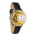 腕時計 気まぐれなかわいい プレゼント クリスマス ユニセックス WHIMS-G0710011 Whimsical Gifts Lord 039 s Prayer 3D Watch Gold Finish Large Unique Novelty Black Watch Band腕時計 気まぐれなかわいい プレゼント クリスマス ユニセックス WHIMS-G0710011