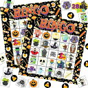 ボードゲーム 英語 アメリカ 海外ゲーム JOYIN 28 Players Halloween Bingo Cards Set, Halloween Bingo...