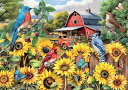 ジグソーパズル 海外製 アメリカ Buffalo Games - Tom Wood - Sunflower Friends - 500 Piece Jigsaw Puzzle for Adults Challenging Puzzle Perfect for Game Nights - Finished Puzzle Size is 21.25 x 15.00ジグソーパズル 海外製 アメリカ