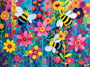 ジグソーパズル 海外製 アメリカ Springbok's Busy Bee Garden 500 Piece Jigsaw Puzzle for Adults Illustrates a Colorful Display of Bees in The Garden - Made in The USAジグソーパズル 海外製 アメリカ