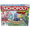 ボードゲーム 英語 アメリカ 海外ゲーム Monopoly Junior Board Game, 2-Sided Gameboard, 2 Games in 1...