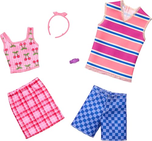 バービー バービー人形 Barbie Clothes Set, Fashion & Accessory Pack for Barbie & Ken Dolls ...