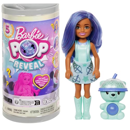 バービー バービー人形 Barbie Chelsea Pop Reveal Bubble Tea Series Set with Themed Package ...