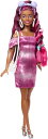 バービー バービー人形 Barbie Doll, Fun & Fancy Hair with Extra-Long Colorful Black Hair an...