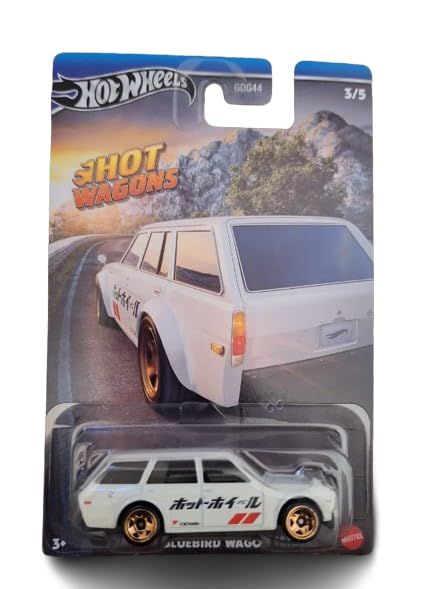 ۥåȥ ޥƥ ߥ˥ ۥåȥ Hot Wheels Datsun Bluebird Wagon (510) (White...
