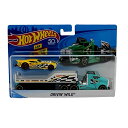 ホットウィール マテル ミニカー ホットウイール Hot Wheels City Rig - Drivin' Wild Semi and Trailer wit...