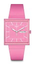 腕時計 スウォッチ メンズ Swatch Unisex Casual Watch Pink Bioceramic Quartz What IF?…Rose腕時計...