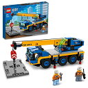 レゴ LEGO 60324 City Off-Road Crane, Crane and Truck Toy with Hooks, Buildable Veh...