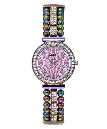 腕時計 ゲス GUESS レディース GUESS Women's 30mm Watch - Iridescent G-Link Silver Dial Irid...