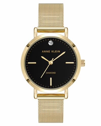 腕時計 アンクライン レディース Anne Klein Women's Genuine Diamond Dial Mesh Bracelet Watch, AK...